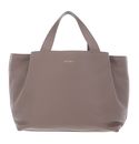 COCCINELLE Malory Handbag Grained Leather Warm Taupe COCCINELLE Malory Handbag Grained Leather Warm Taupe