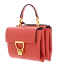 COCCINELLE Arlettis Handbag Grainy Leather Grenadine Red