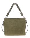 COCCINELLE Boheme Handbag Suede Grainy Leather Laurel Green