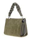 COCCINELLE Boheme Handbag Suede Grainy Leather Laurel Green