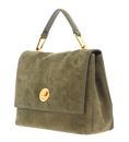 COCCINELLE Liya Suede Handbag Laurel Green / Laurel Green