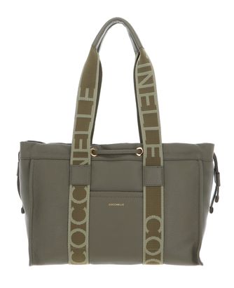 COCCINELLE 2Day Signature Handbag Grained Leather Laurel Green