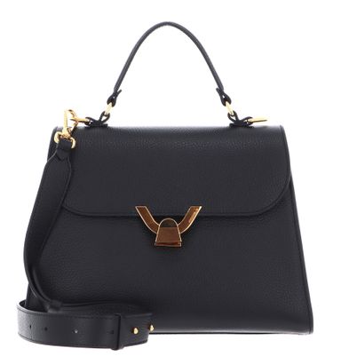 COCCINELLE Dew Grained Leather Handbag Noir