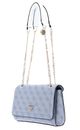 GUESS Noelle Girlfriend Satchel Light Blue Logo
