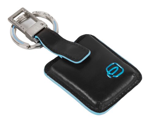 PIQUADRO Blue Square Key Holder With CONNEQU Black