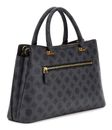 GUESS Kuba Tri Compartment Satchel Charcoal Logo GUESS Kuba Tri Compartment Satchel Charcoal Logo