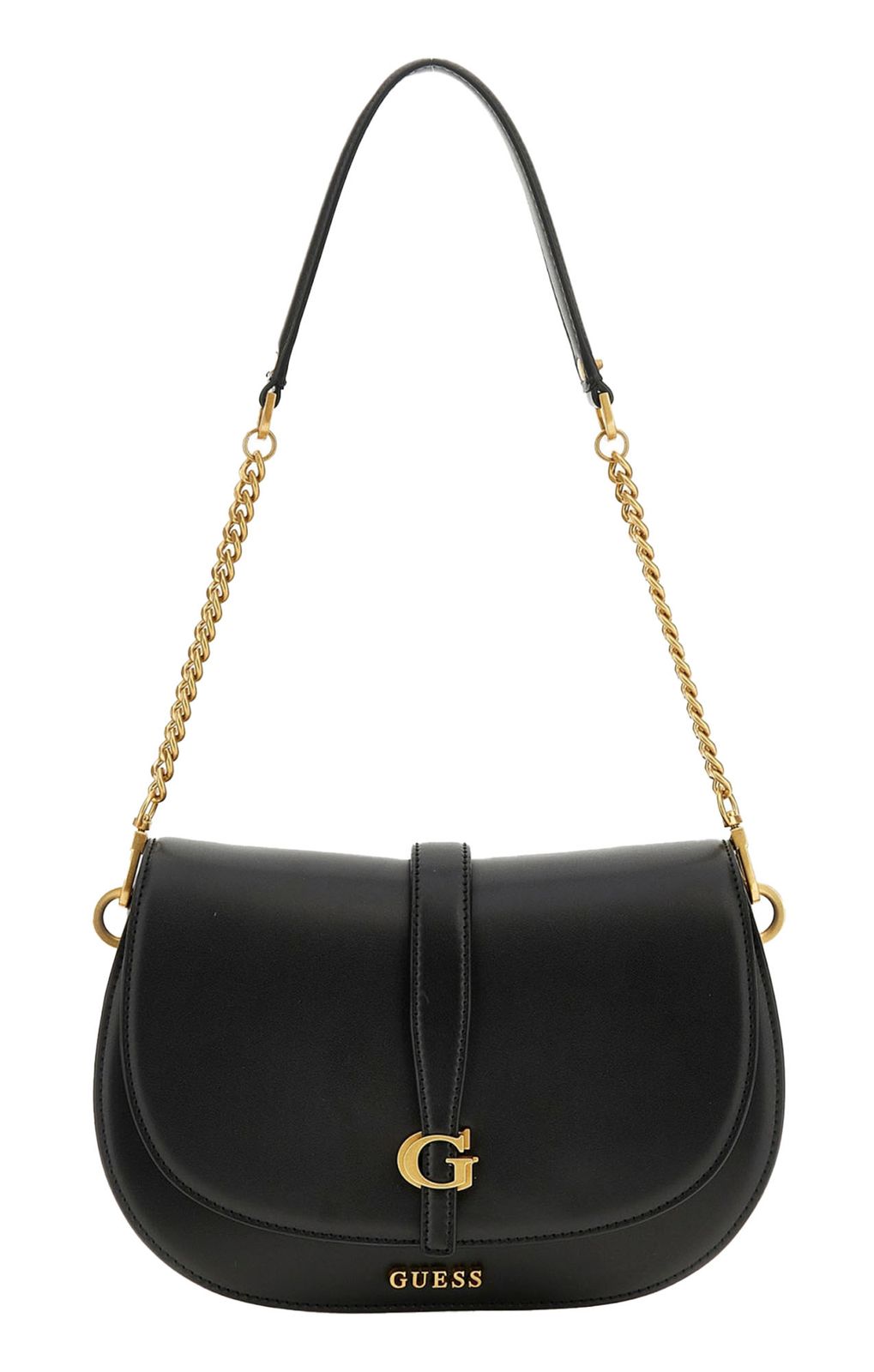 GUESS Schultertasche Kuba Tri Compartment Flap Shoulder Bag Black 