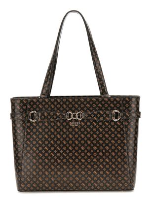 GUESS Arlena Noel Tote Bag Mocha Logo