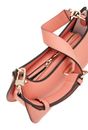 GUESS Meridian Mini Top Zip Shoulder Bag Coral GUESS Meridian Mini Top Zip Shoulder Bag Coral