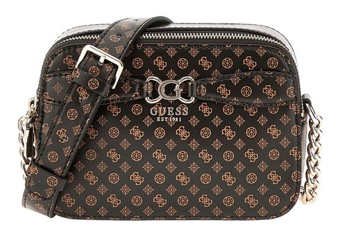 GUESS Arlena Logo Camera Crossbody Mocha Logo