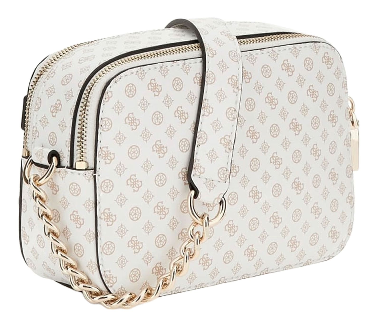 GUESS cross body bag Arlena Logo Camera Crossbody White Logo | Buy 