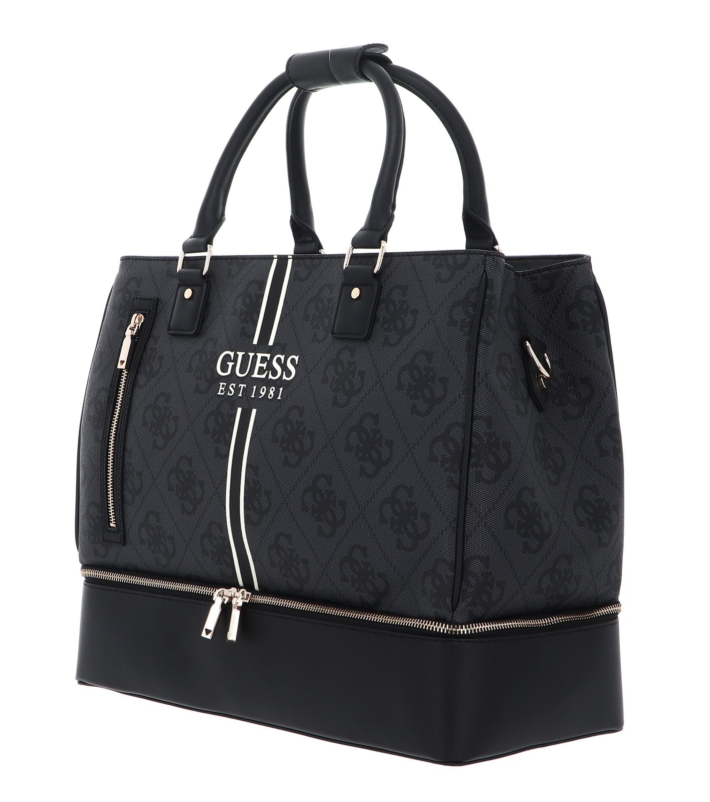 GUESS travel bag Kallisto Zip Bottom Shopper Tote Coal Multi