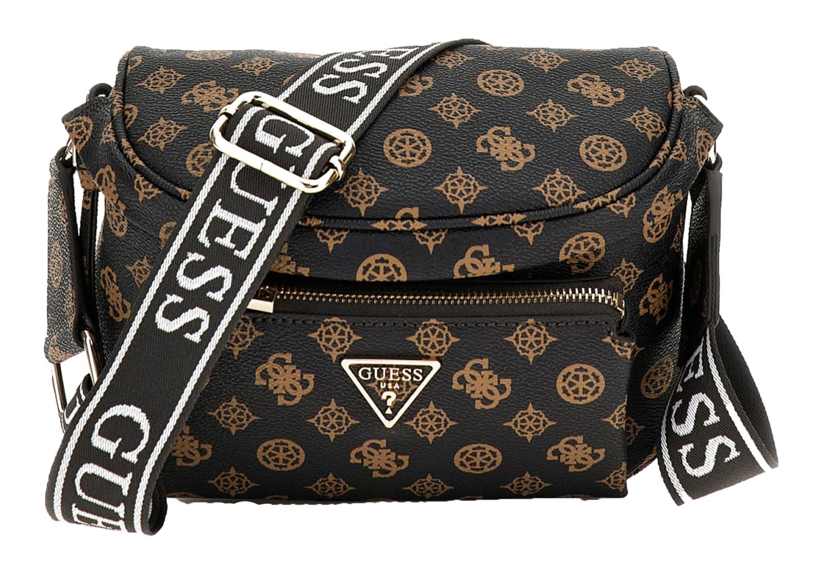 GUESS cross body bag Power Play Mini Sling Mocha Logo Buy bags