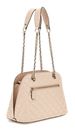 GUESS Giully Dome Satchel Light Beige