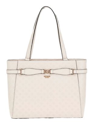 GUESS Arlena Noel Tote Bag Taupe Logo