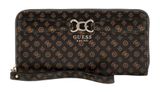 GUESS Arlena Logo SLG Zip Around Wallet L Mocha Logo
