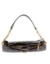 GUESS Kuba Top Zip Shoulder Bag Mocha Logo
