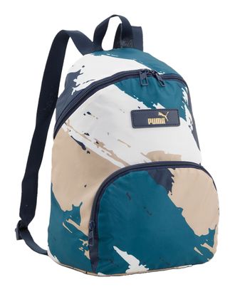 PUMA Core Pop Backpack Club Navy-Sand Dune-AOP