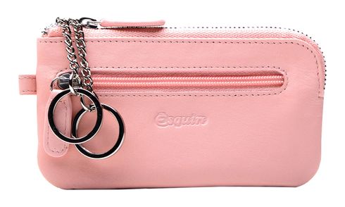 Esquire Viktoria Key Case with Zip Apricot Blush