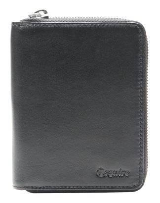 Esquire Silk 02 Zip Around Wallet Black