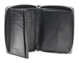 Esquire Silk 02 Zip Around Wallet Black Esquire Silk 02 Zip Around Wallet Black