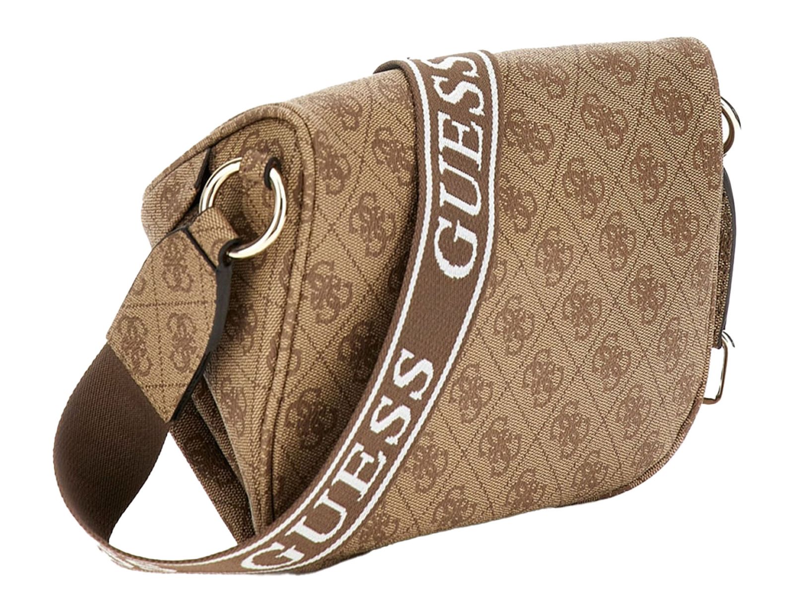 GUESS Power Play Mini Sling Latte Logo GUESS Power Play Mini Sling Latte Logo