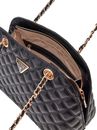 GUESS Giully Dome Satchel Black GUESS Giully Dome Satchel Black