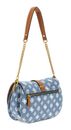 GUESS Kuba Tri Compartment Flap Shoulder Bag Denim Logo