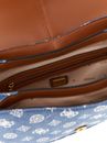 GUESS Kuba Tri Compartment Flap Shoulder Bag Denim Logo