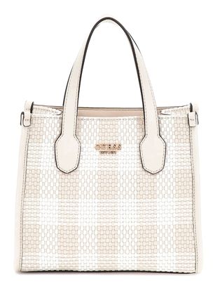 GUESS Silvana 2 Compartment Mini Tote XS Stone Multi