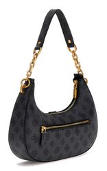 ★ ★BADGE LOGO CASUAL 2WAY SHOULDER BAG GUESS shoulder bag Kuba Top Zip Shoulder Bag Charcoal Logo