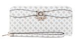 GUESS Arlena Logo SLG Zip Around Wallet L White Logo