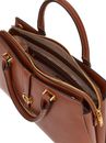 GUESS Kuba Tri Compartment Satchel Cognac GUESS Kuba Tri Compartment Satchel Cognac