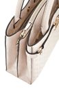 GUESS Arlena Girlfriend Satchel Taupe Logo