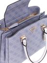 GUESS Noelle Girlfriend Satchel Light Blue Logo GUESS Noelle Girlfriend Satchel Light Blue Logo