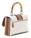 GUESS Kerima Bamboo Top Handle Flap Natural / Latte Logo GUESS Kerima Bamboo Top Handle Flap Natural / Latte Logo