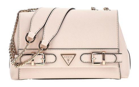 GUESS Levante Convertible Xbody Flap Bag Stone