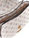 GUESS Kuba Tri Compartment Flap Shoulder Bag White Logo GUESS Kuba Tri Compartment Flap Shoulder Bag White Logo