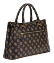 GUESS Kuba Tri Compartment Satchel Mocha Logo GUESS Kuba Tri Compartment Satchel Mocha Logo