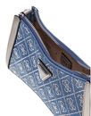 GUESS Dili Top Zip Shoulder Bag Denim Logo