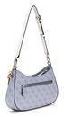 GUESS Noelle Top Zip Shoulder Bag Light Blue Logo GUESS Noelle Top Zip Shoulder Bag Light Blue Logo