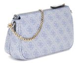 GUESS Noelle Double Pouch Crossbody Light Blue Logo