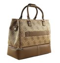GUESS Kallisto Zip Bottom Shopper Tote Latte Multi GUESS Kallisto Zip Bottom Shopper Tote Latte Multi