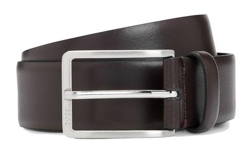 BOSS Erman-L Sz35 Leather Belt W80 Dark Brown