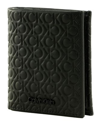 Calvin Klein CK Must Mono Trifold Wallet Pique Mono Black