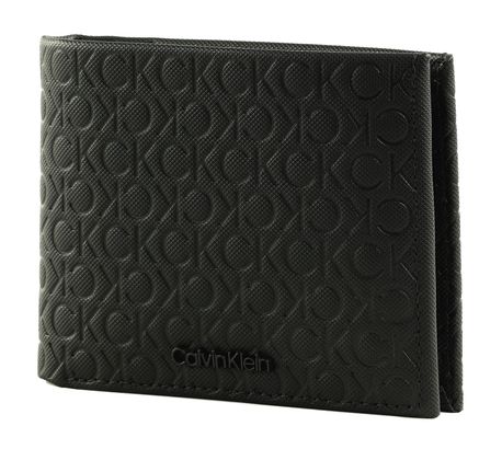 Calvin Klein CK Must Mono Trifold Wallet Pique Mono Black