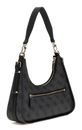 GUESS Noreen Top Zip Shoulder Bag Coal Logo GUESS Noreen Top Zip Shoulder Bag Coal Logo