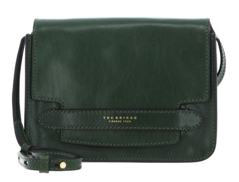 THE BRIDGE Lucrezia Shoulder Bag Verde Inglese abb. Oro