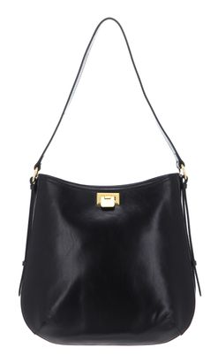 THE BRIDGE Federica Hobo Bag Nero abb. ORO