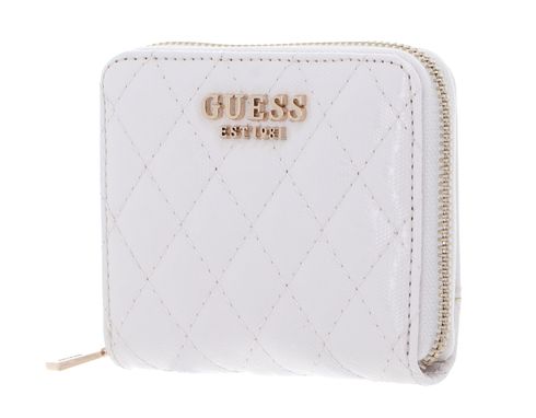 GUESS Yarmilla SLG Zip Around Wallet S White